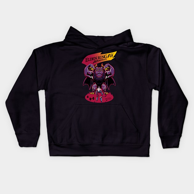 Elden Ring Fit Kids Hoodie by TheTeenosaur